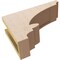 Ekena Millwork 4"W x 12"D x 8"H Classic Diane Rough Cedar Woodgrain TimberThane Corbel, Primed Tan CORUR04X12X08DIARCPR - alternate 2